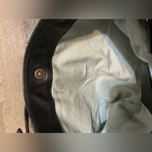 Coach black leather shoulder bag kok-8148 - Picture 7 of 9